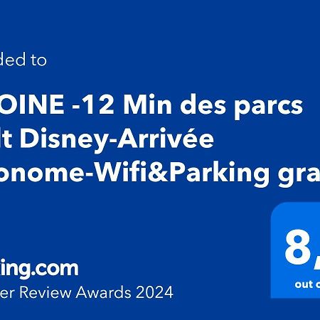 Pivoine -12 Min Des Parcs Walt Disney-Arrivee Autonome-Wifi&Parking Gratuit Montévrain Dış mekan fotoğraf